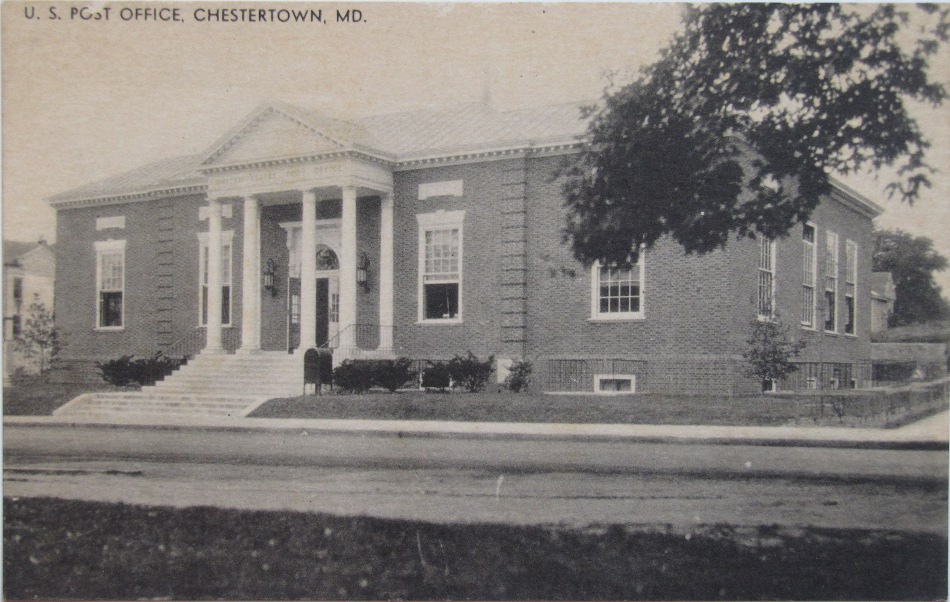 Chestertown, Maryland Post Office Post Card