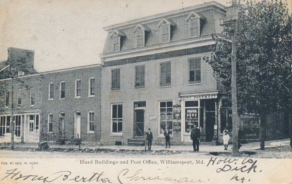 Williamsport, Maryland Post Office Post Card