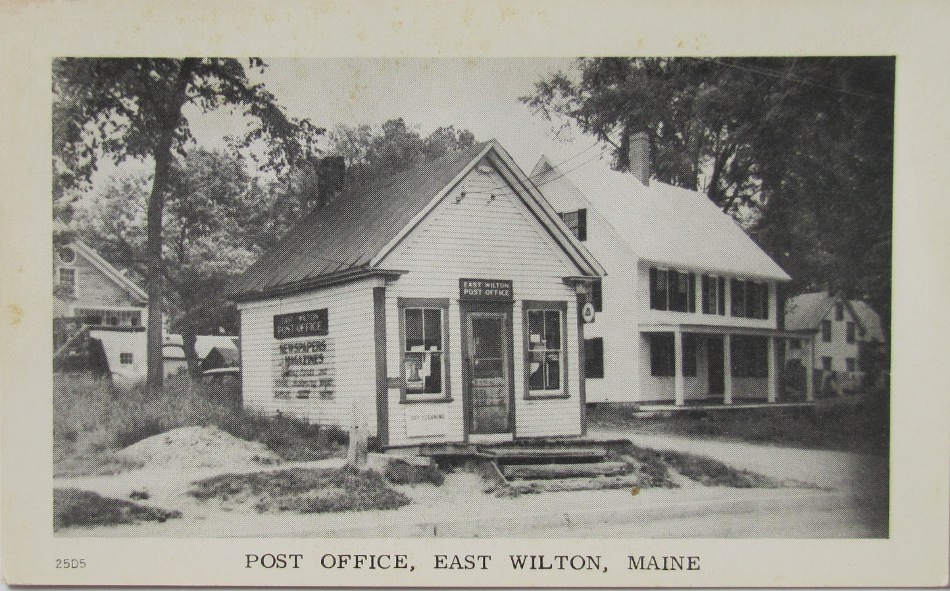 East Wilton, Maine Post Office Post Card