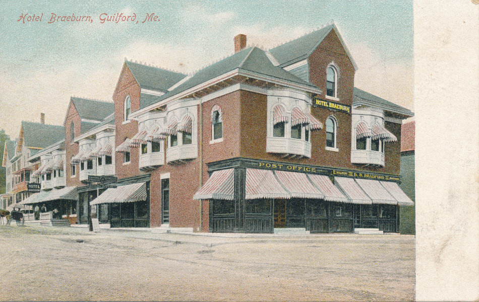 Guilford, Maine Post Office Post Card