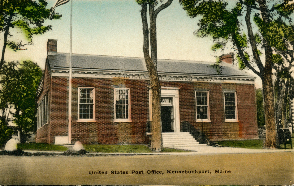 Kennebunkport, Maine Post Office Post Card