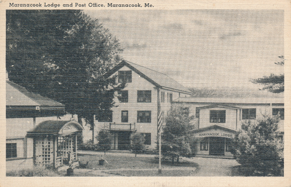 Maranacook, Maine Post Office Post Card