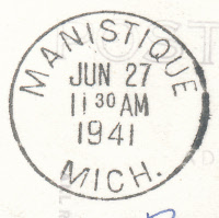 Manistique, Michigan Post Office Post Card