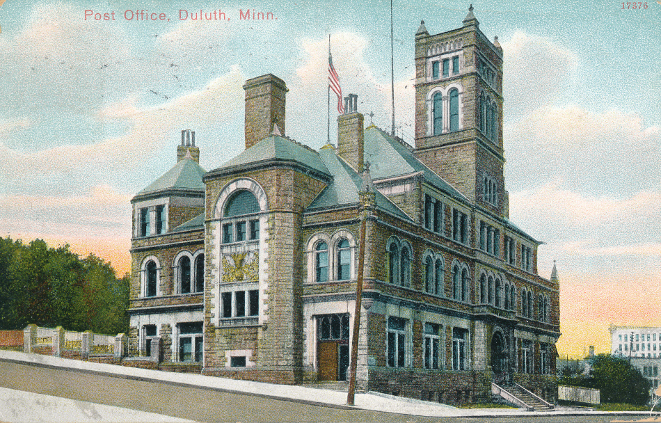 Duluth, MinnesotaPost Office Post Card