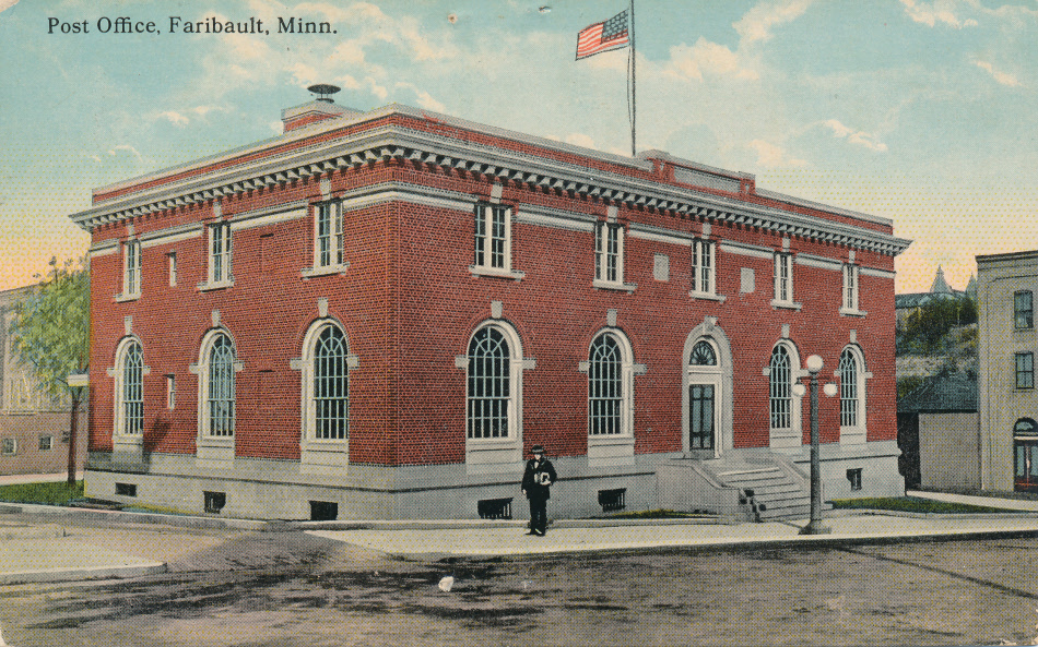 Faribault, MinnesotaPost Office Post Card
