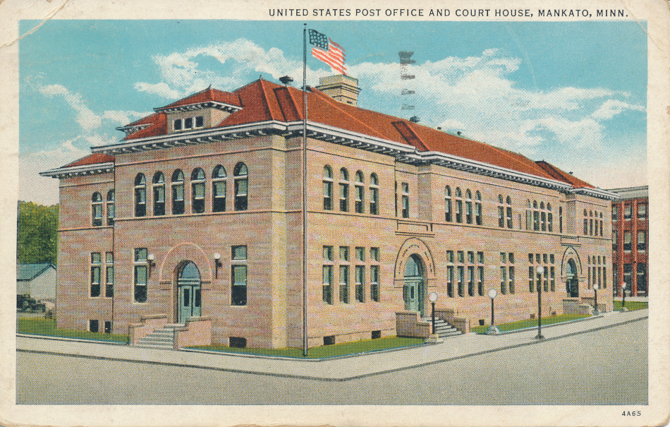 Mankato, MinnesotaPost Office Post Card