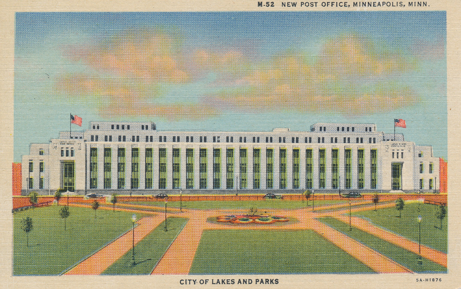 Minneapolis, MinnesotaPost Office Post Card