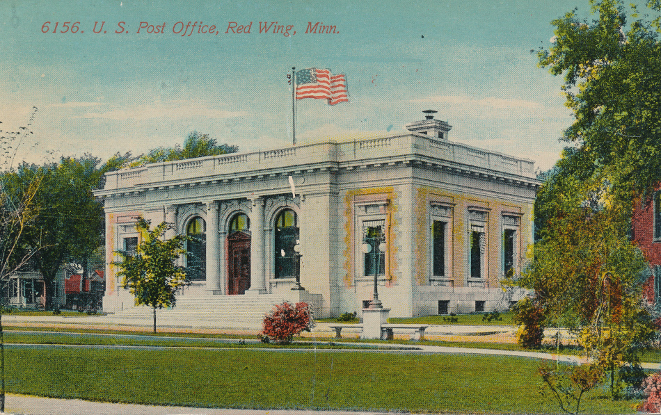 Red Wing, Minnesota Post Office Post Card
