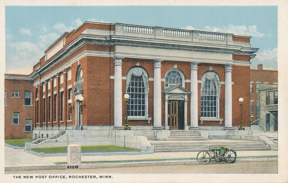 Rochester, Minnesota Post Office Post Card