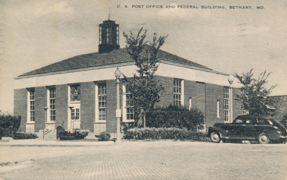 Bethany, Missouri Post Office Post Card