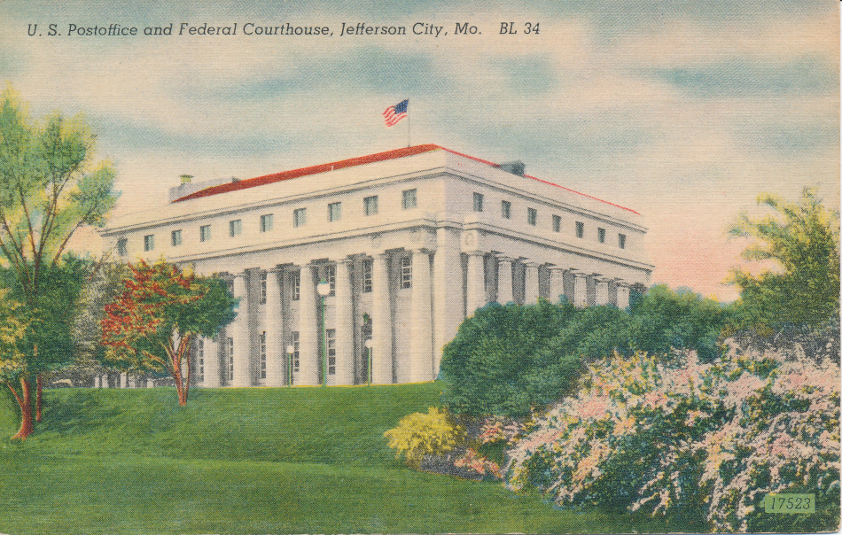 Warrensburg, Missouri Post Office Post Card