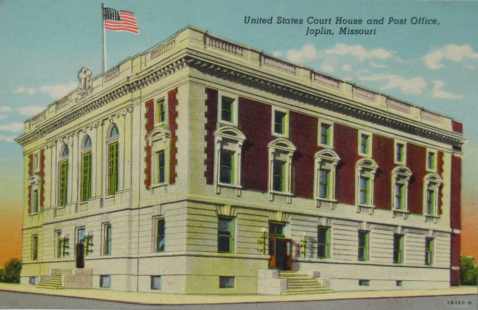 Joplin, Missouri Post Office Post Card