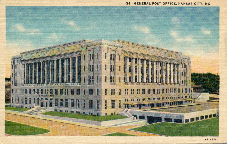 Kansas City, Missouri Post Office Post Card