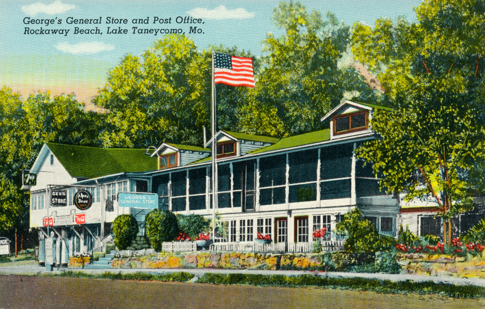 Rockaway Beach, Missouri Post Office Post Card