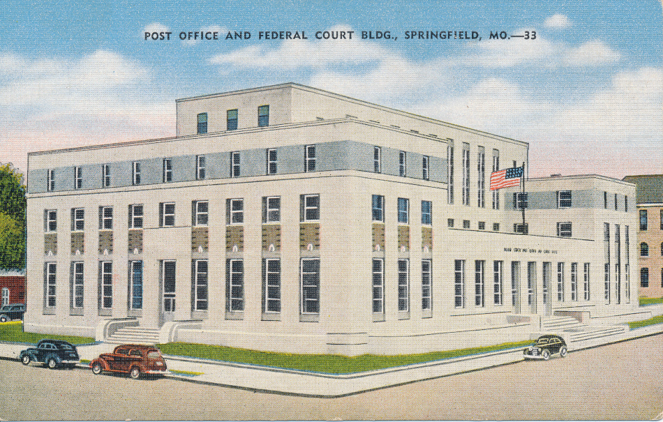 Springfield, Missouri Post Office Post Card