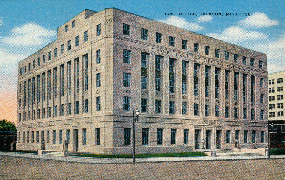 Jackson, Mississippi Post Office Post Card