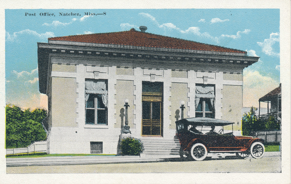 Natchez, Mississippi Post Office Post Card