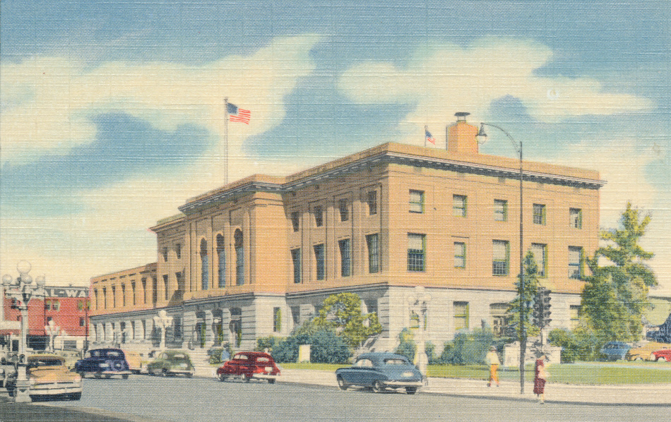Great Falls, Montana Post Office Post Card