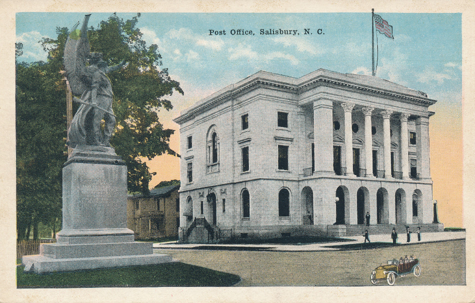 Salisbury, North Carolina Post Office Post Card