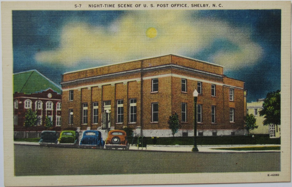 Shelby, North Carolina Post Office Post Card