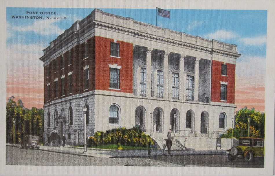 Washington, North Carolina Post Office Post Card