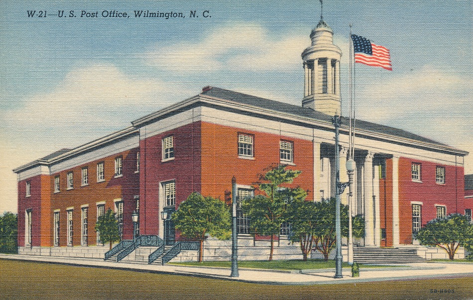 Wilmington, North Carolina Post Office Post Card