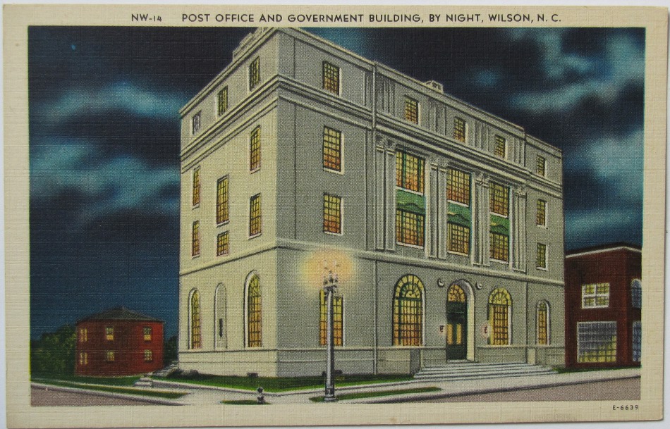 Wilson, North Carolina Post Office Post Card