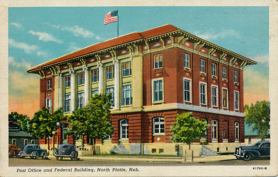 North Platte, Nebraska Post Office Post Card