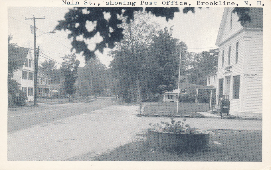 Brookline, New Hampshire Post Office Post Card