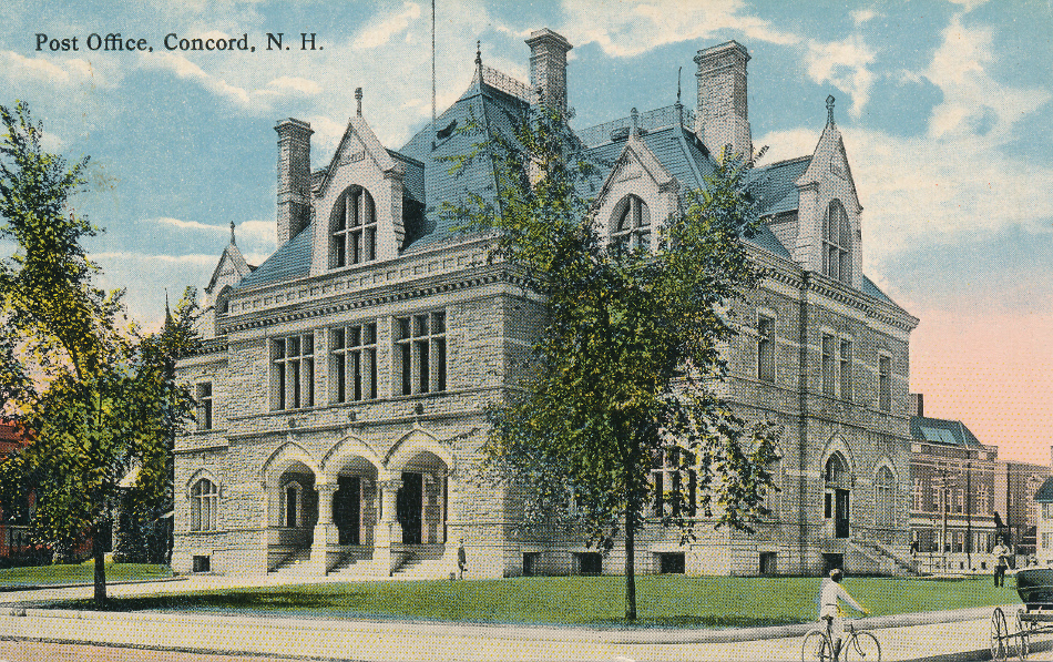 Concord, New Hampshire Post Office Post Card