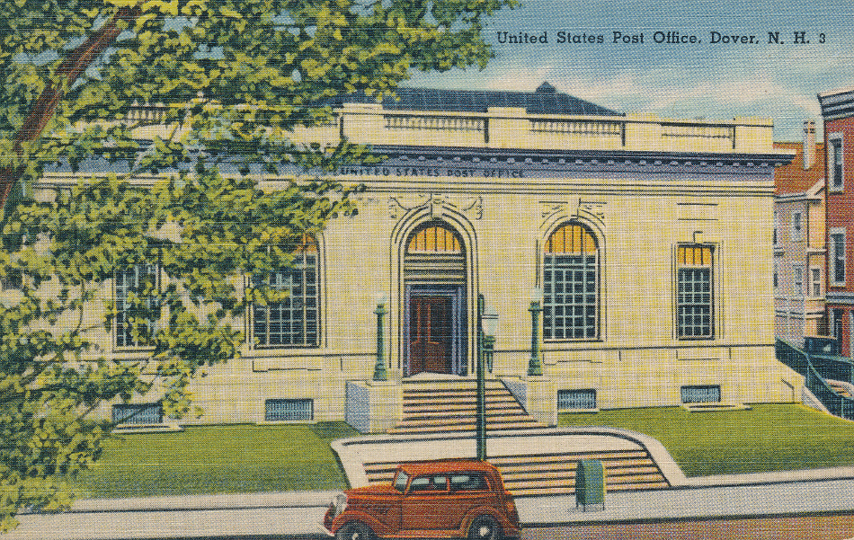 Dover, New Hampshire Post Office Post Card