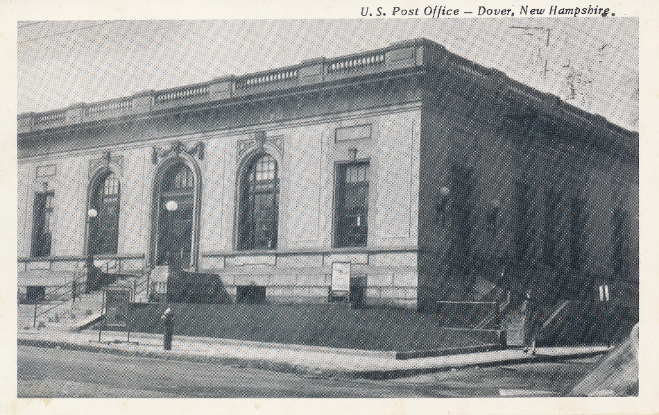 Dover, New Hampshire Post Office Post Card
