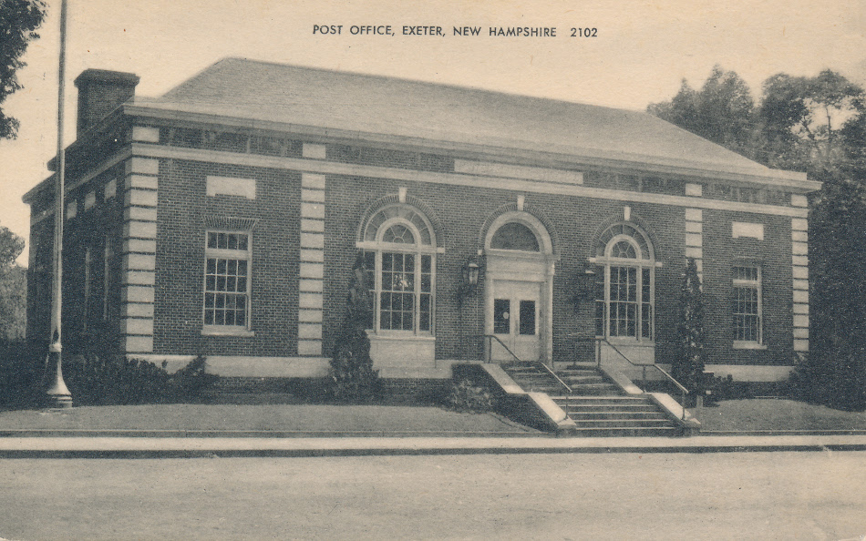 Exeter, New Hampshire Post Office Post Card