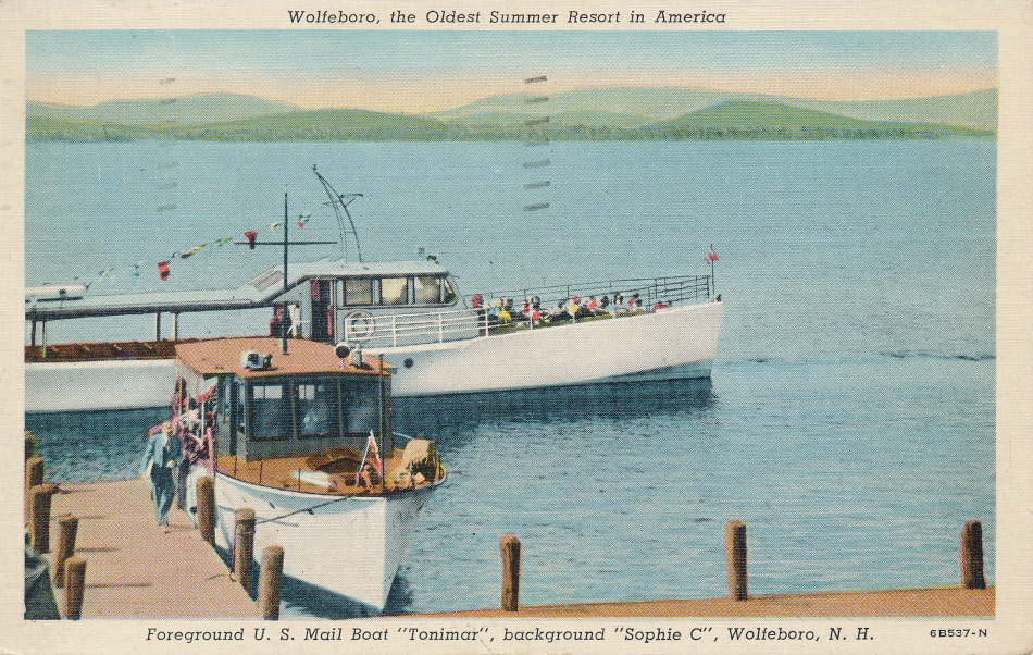 Wolfeboro, New Hampshire Post Office Post Card