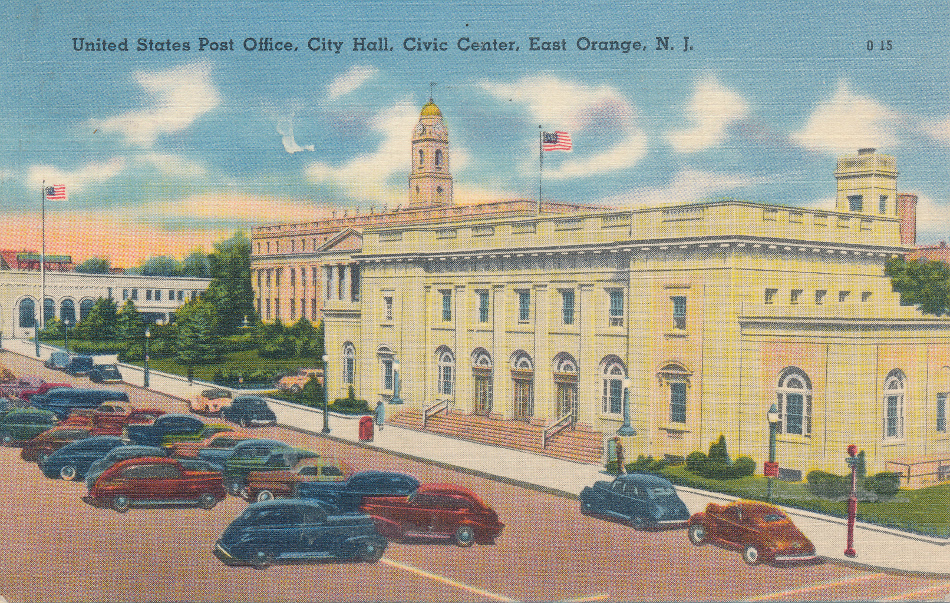 East Orange, New Jersey Post Office Post Card