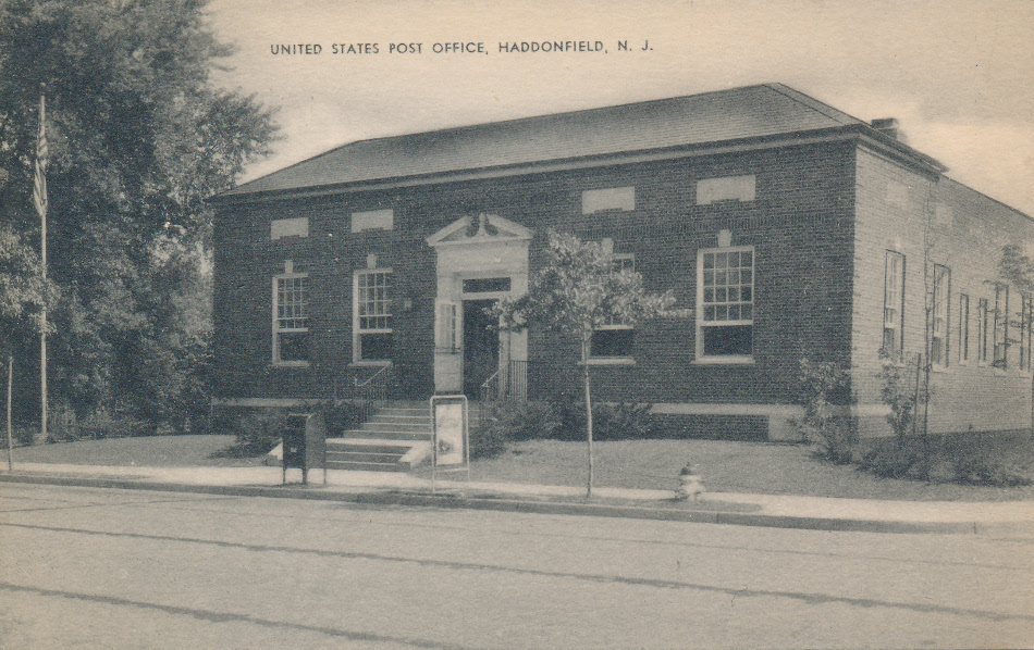 Haddonfield, New Jersey Post Office Post Card