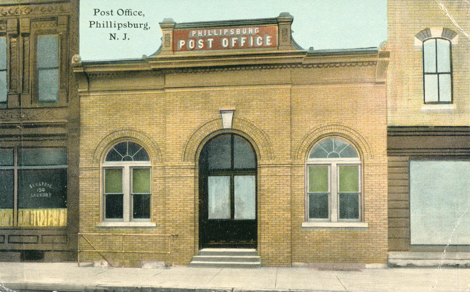 Phillipsburg, New Jersey Post Office Post Card