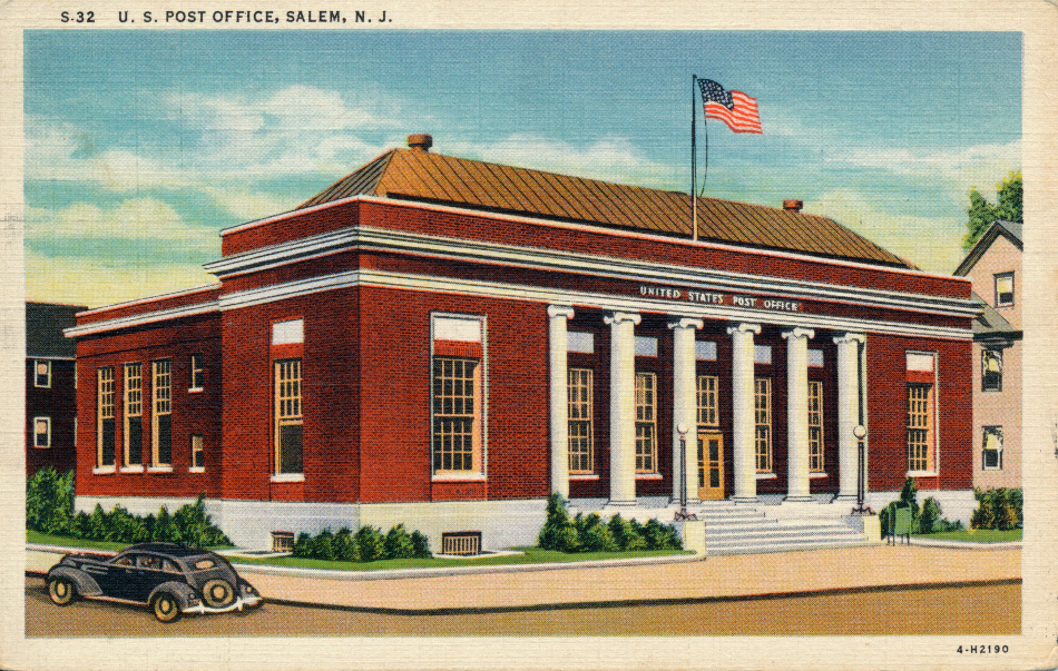 Salem, New Jersey Post Office Post Card