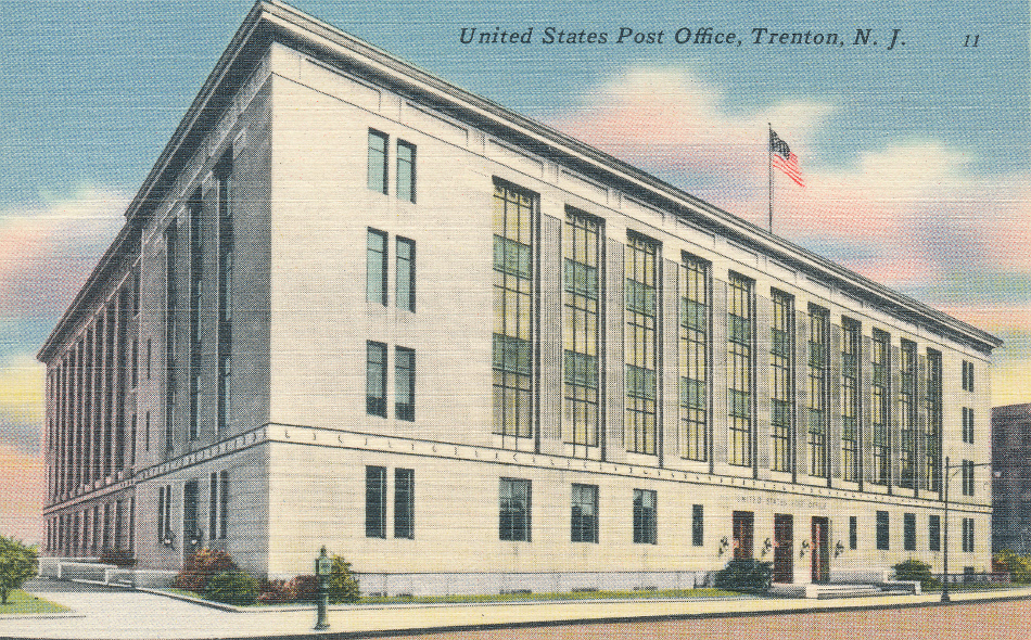 Trenton, New Jersey Post Office Post Card