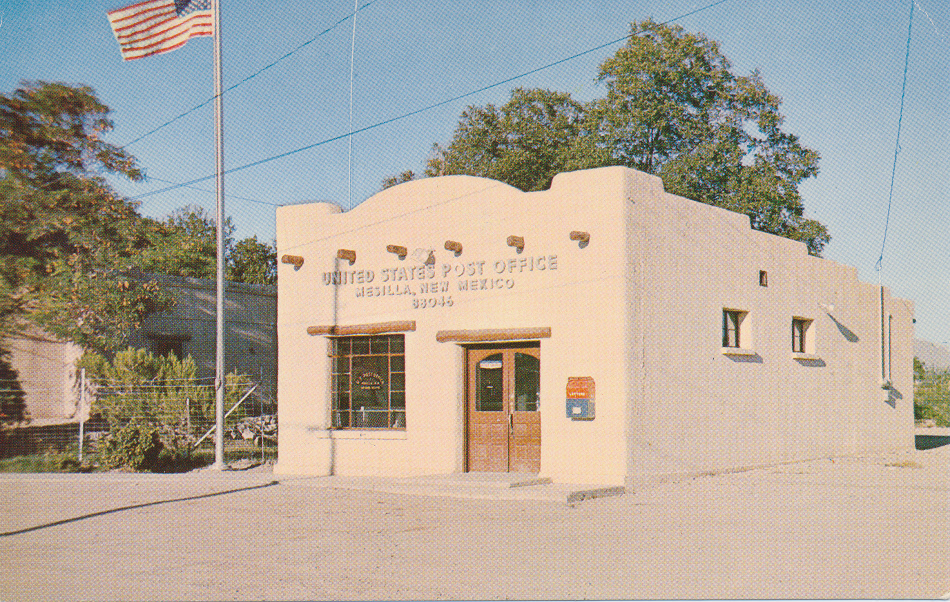 Mesilla, New Mexico Post Office Post Card