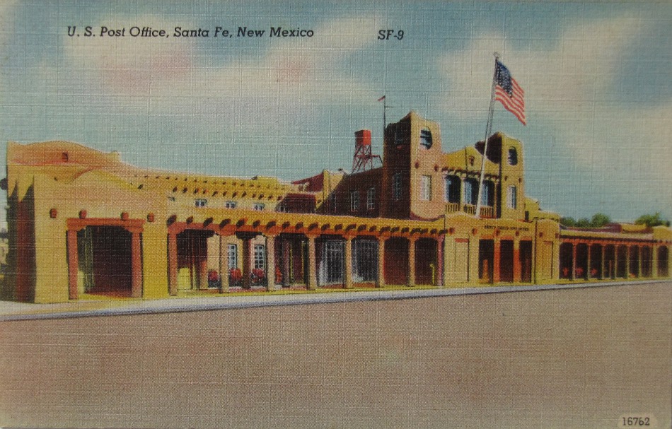 Santa Fe, New Mexico Post Office Post Card