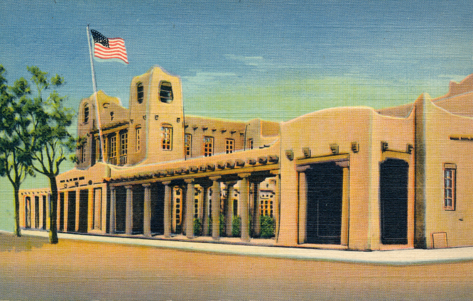 Santa Fe, New Mexico Post Office Post Card