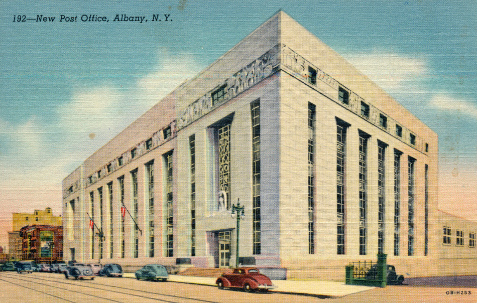 Albany, New York Post Office Post Card