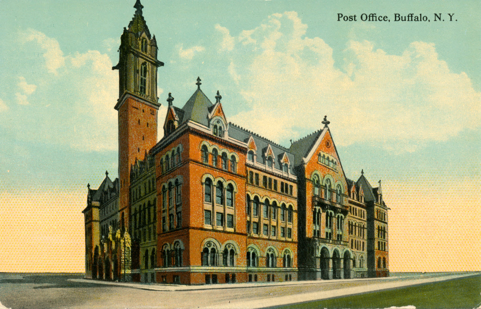 Buffalo, New York Post Office Post Card