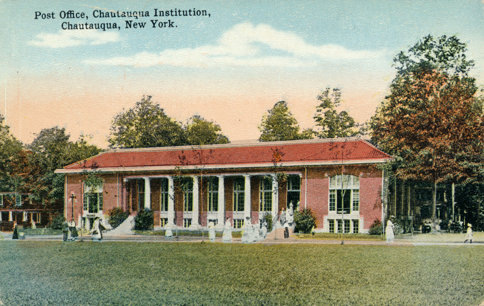 Chautauqua, New York Post Office Post Card