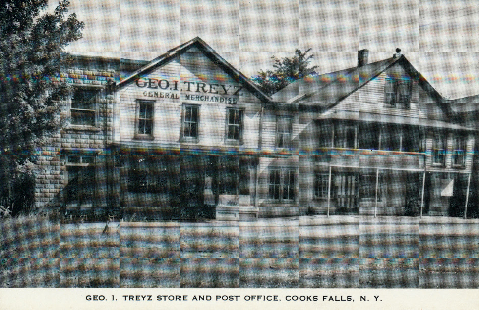 Cook Falls, New York Post Office Post Card