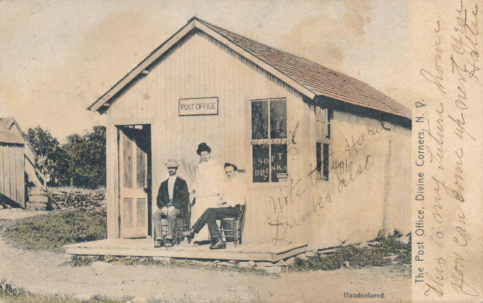 Divine Corners, New York Post Office Post Card