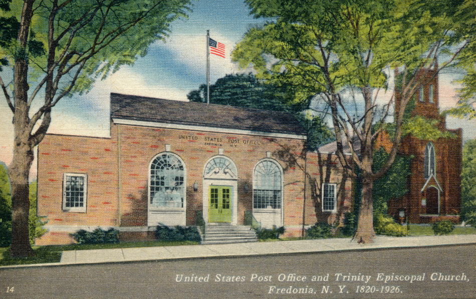 Fredonia, New York Post Office Post Card