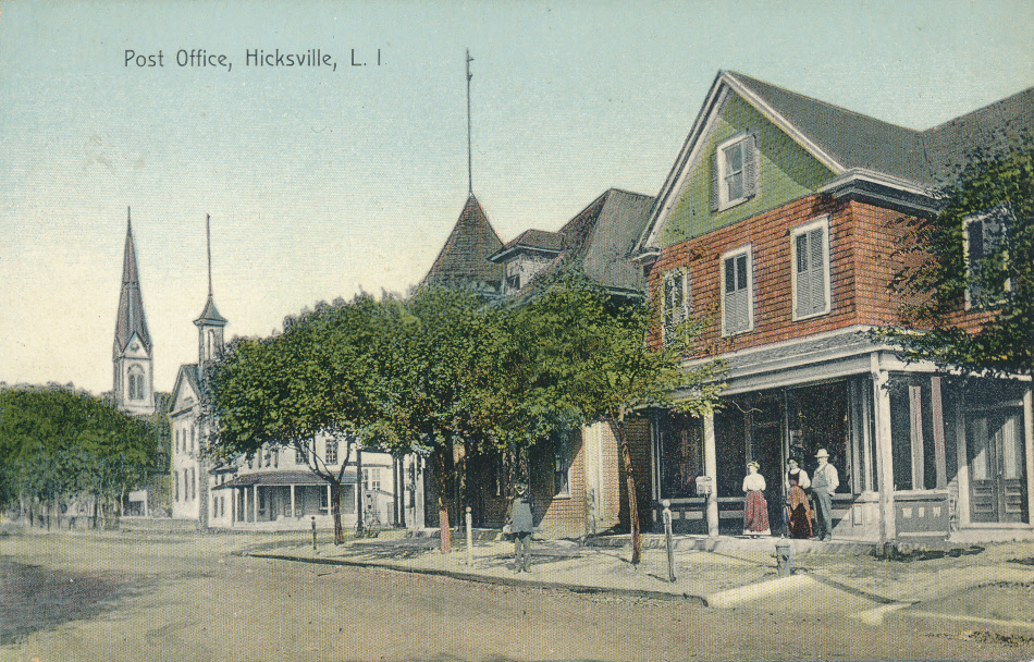 Hicksville, New York Post Office Post Card