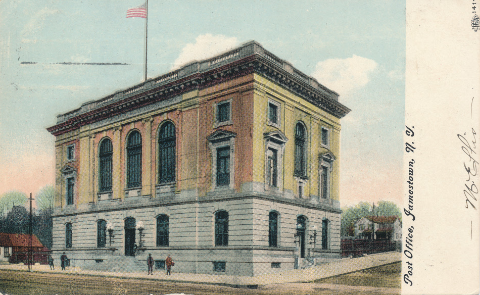 Jamestown, New York Post Office Post Card